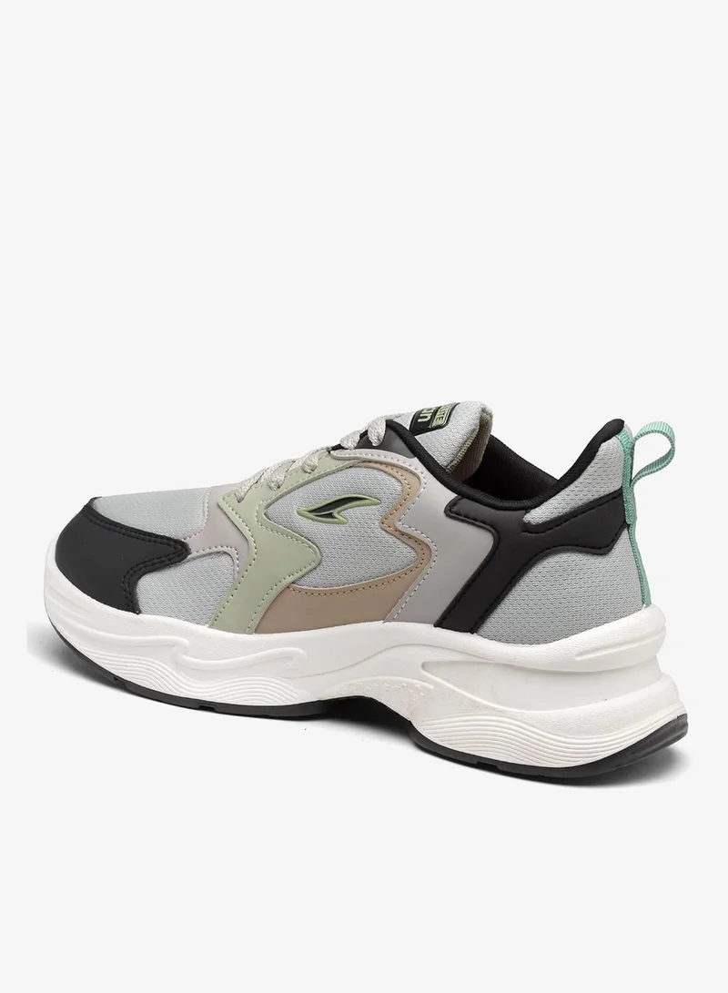 Asian  Light Grey and Black Sneakers for Women and Girls for Women | Best Price UAE