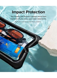Ringke Waterproof Phone Pouch Floating [Air Pockets] Waterproof Phone Case Compatible with iPhone , Dry Bag Designed for Samsung Galaxy  Pixel 7 pro - Black  - Image 4