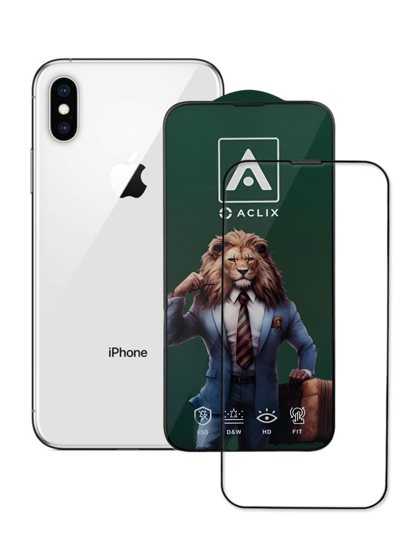 ACLIX Antistatic ESD Dustproof Premium Quality High Definition Tempered Glass Screen Protector Designed For  iPhone XS Max - Image 1