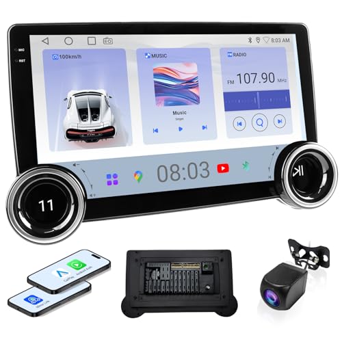 HauDio 101 Wireless CarPlay Android Auto Car Stereo 2GB RAM 64GB ROM DSP Sound 1080P Backup Camera Bluetooth 50 HD Touchscreen Media Receiver - Image 1