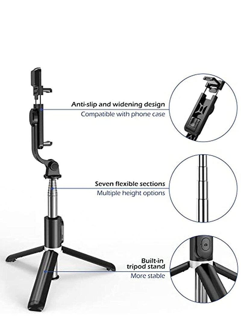 Raxoom Portable Selfie Stick Tripod with Light with Detachable Bluetooth Remote,41 Inch Extendable Tripod Compatible with IPhone 13 Pro/12/11 Pro/Max/XS/XR/X and Samsung Galaxy S10/S9 Plus - Image 4