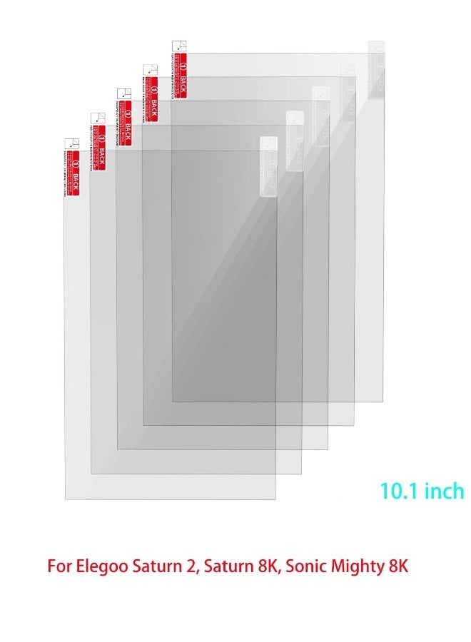 حماية شاشة طابعة ثلاثية الأبعاد، فيلم حماية أصلي 5 قطع لشاشة LCD 10.1 إنش لطابعات الراتنج SLA UV ثلاثية الأبعاد، متوافق مع ELEGOO Saturn 2، Saturn 8K، Sonic Mighty 8K، وطابعات Photon M3 Premium للرا - Image 2
