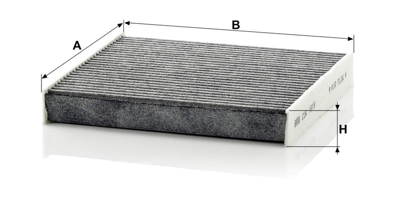 MANN FILTER MANN-FILTER CUK 1919 Cabin Air Filter - Pollen Filter with Activated Carbon  - Image 2