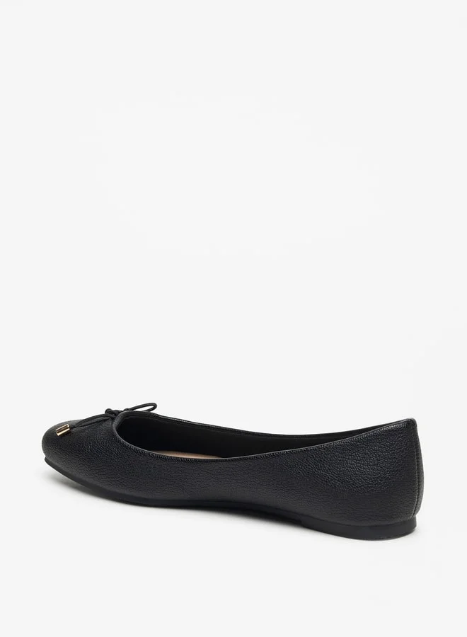 Celeste Women's Bow Detail Slip-On Ballerina Shoes