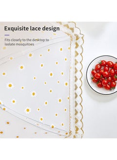 O Ozone Pop Up Picnic Net Food Cover Tent Mesh Food Cover Tent Large Size Reusable White Food Umbrella Avoid fly and insects flying into your food- White  - Image 5