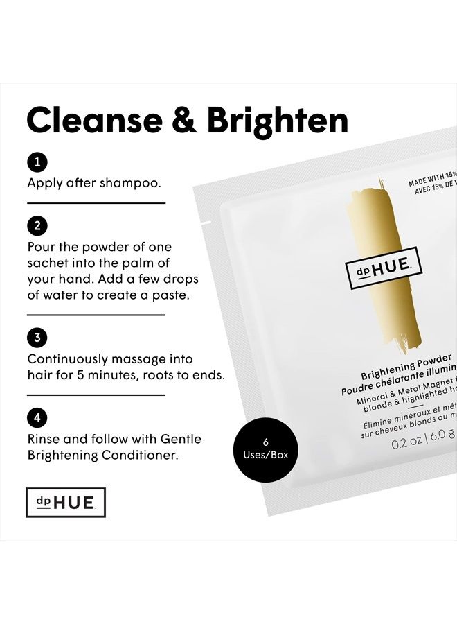 dpHUE Brightening Powder - 6 Uses - Boosts Brightness & Shine of Blonde or Highlighted Hair - Removes Minerals, Metals, Chlorine & Impurities - Color-Safe Formula - Cruelty Free - Image 3