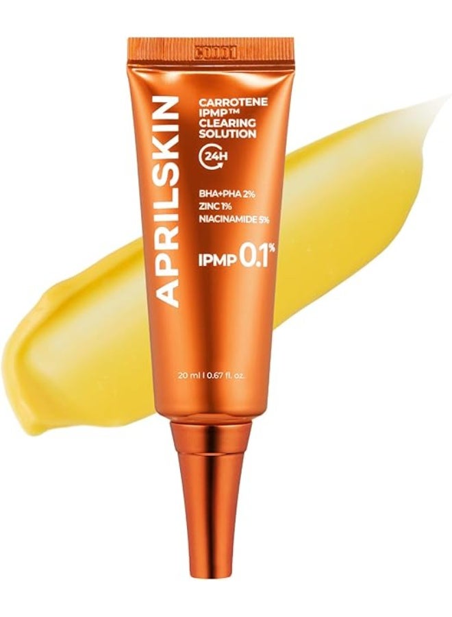 Carrotene IPMP™ Clearing Solution || Quickly soothes troubled areas and helps clear blemishes | Formulated with BHA, AHA, Niacinamide & Zinc Oxide | Vegan, Cruelty-Free (0.67fl.oz.)