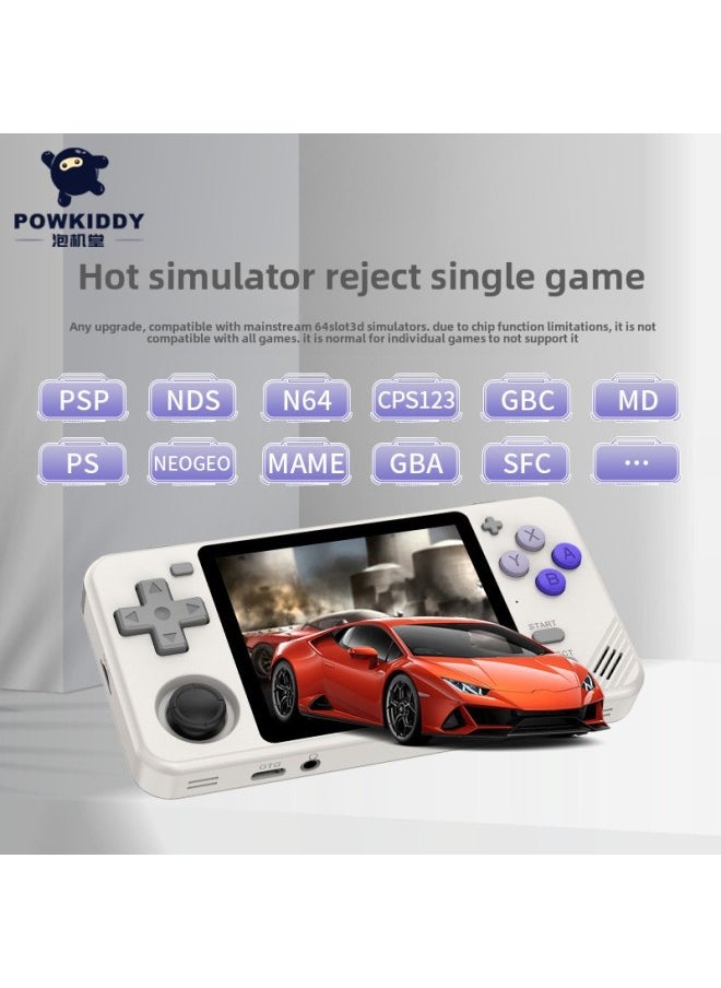 Generic - Powkiddy Bubble Machine Hall RGB10X Handheld Open Source Rocker Arcade Retro Handheld Game Machine GBA HD SFC-Product Color:Vintage Gray-Model:RGB10X - Image 1