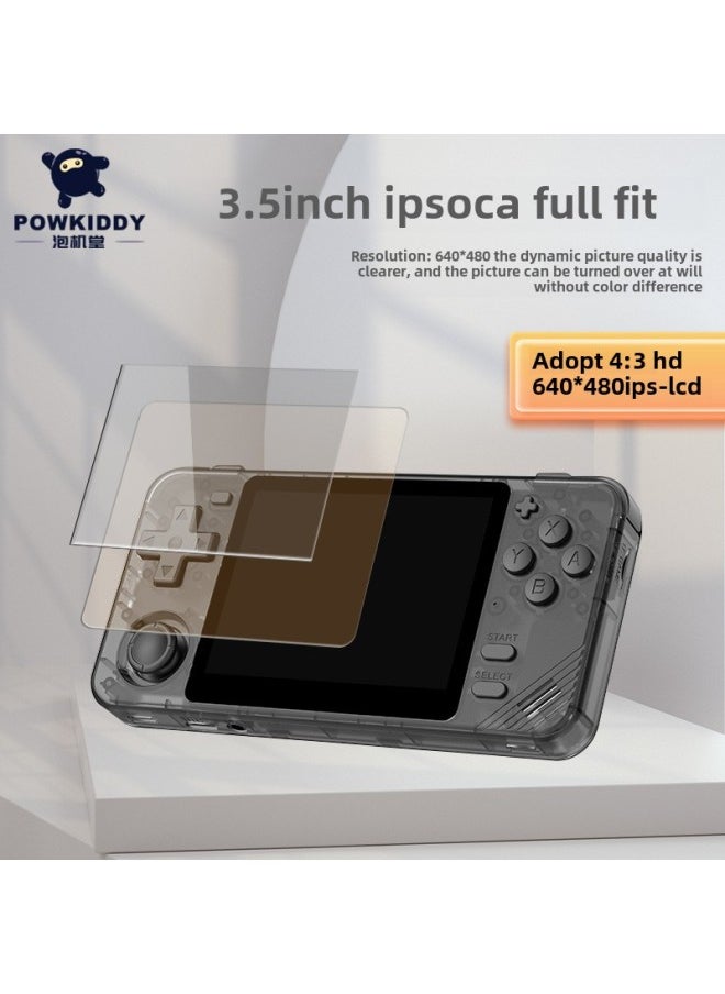 Generic - Powkiddy Bubble Machine Hall RGB10X Handheld Open Source Rocker Arcade Retro Handheld Game Machine GBA HD SFC-Product Color:Vintage Gray-Model:RGB10X - Image 1