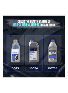 SYOSI Brake Fluid Tester, Brake Fluid Moisture Detector, Dot3 Dot4 Dot5.1 Tester With 2.8" Backlit Display Audible Alarm for Various Brake Fluid Model, for Most Vehicle(1 Pack)  - Image 3