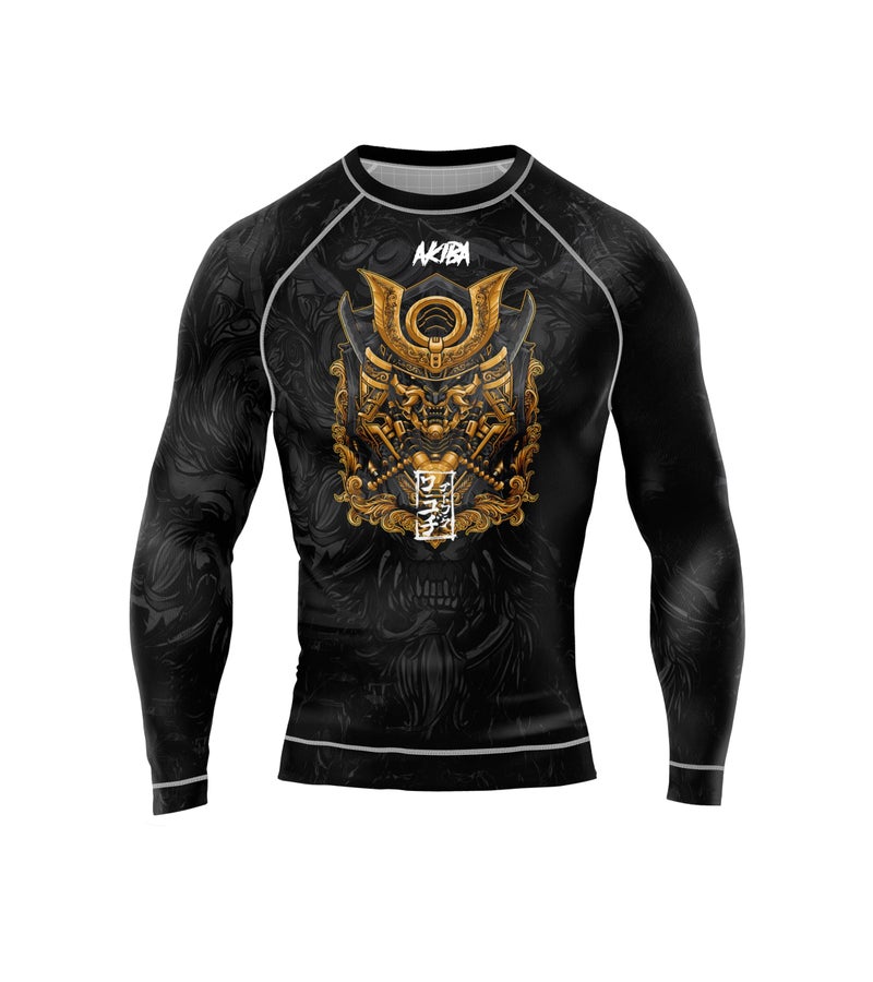 AKIBA Skins Performance Fit Compression Full Sleeve Rash Guard T Shirt (Black, 36) - MMA BJJ Gym Running Cycling Swimming | 4 Way Lycra Slim Fit Sports Jersey | Moisture Wicking Quick Dry |Crew Neck - Image 4
