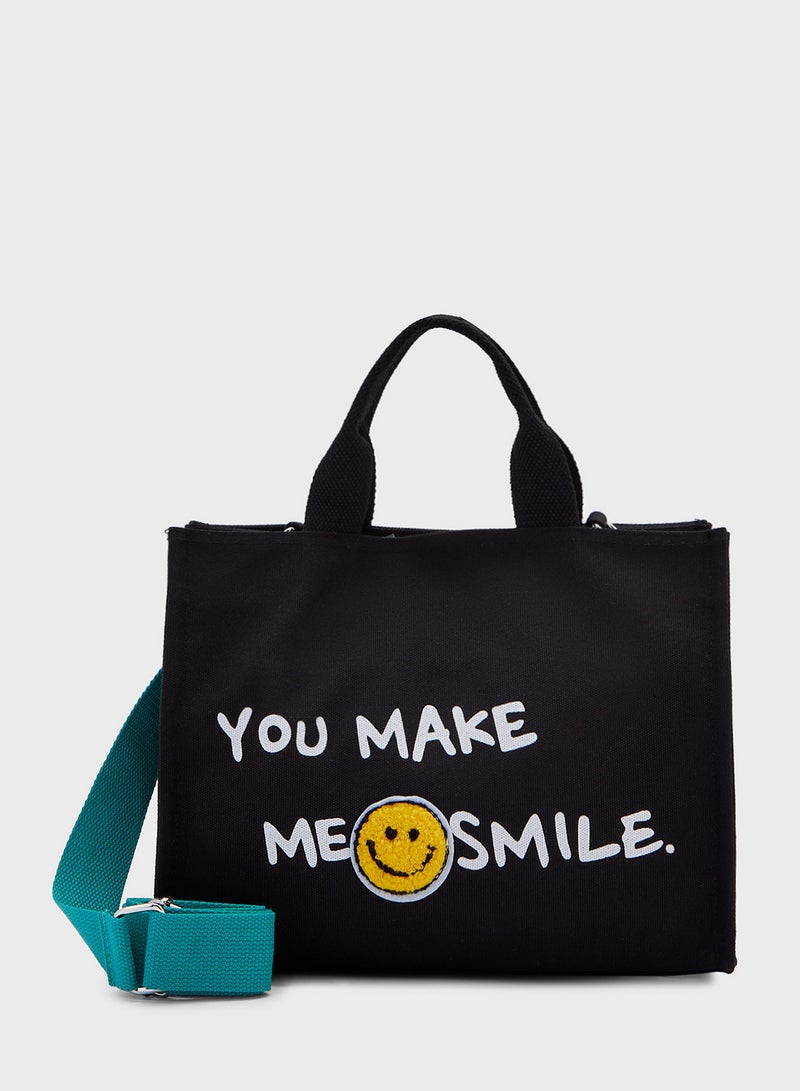 Ginger Smiley Mini Tote Bag - Image 1