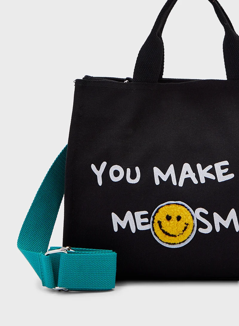 Ginger Smiley Mini Tote Bag