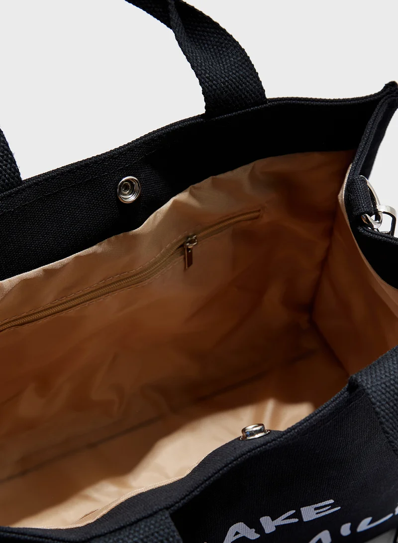 Ginger Smiley Mini Tote Bag