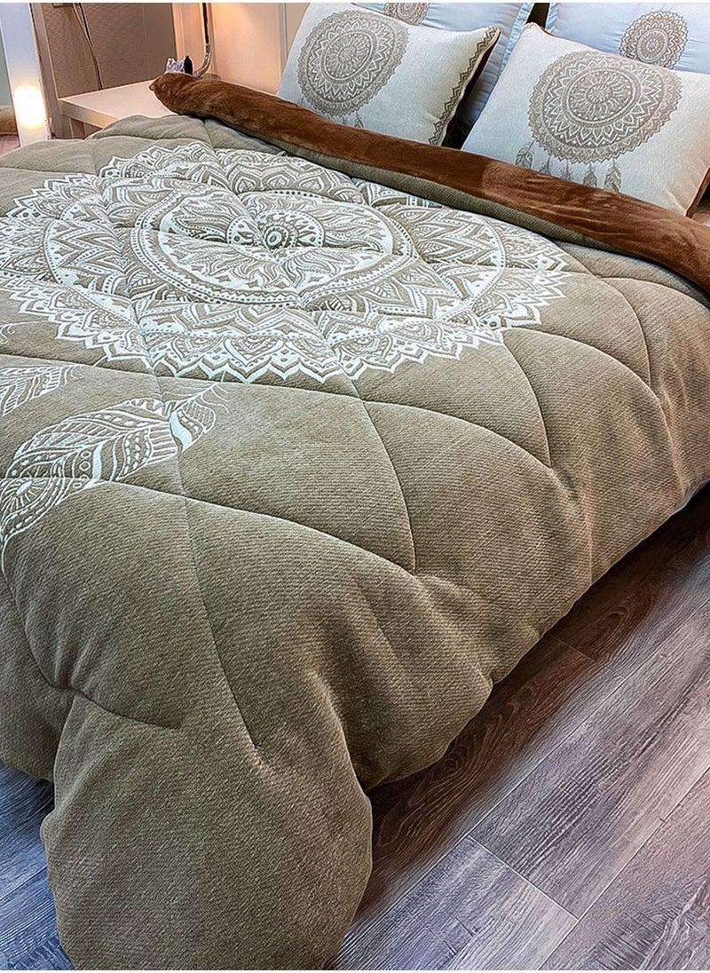 Family Bed Quilt Acrylic 1 piece size 240 x 240 cm model 3012 from Family Bed  - Image 2