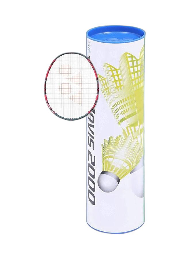 Yonex Arcsaber 11 Play Grayish Pearl 4Ug5 + Mavis 2000 Blue Cap Medium Badminton Shuttlecock 6 Pack, Yellow Pack - Image 1