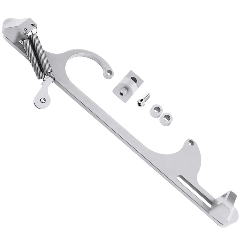 Endxedo Throttle Cable Bracket for 4150 4160 Series Adjustable Carburetor Bracket Aluminum Throttle Brackets Silver