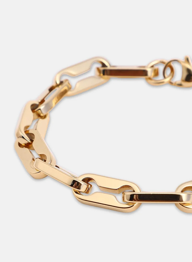 SOHI Mechanical-Link Chain Artificial Bracelet Jewellery