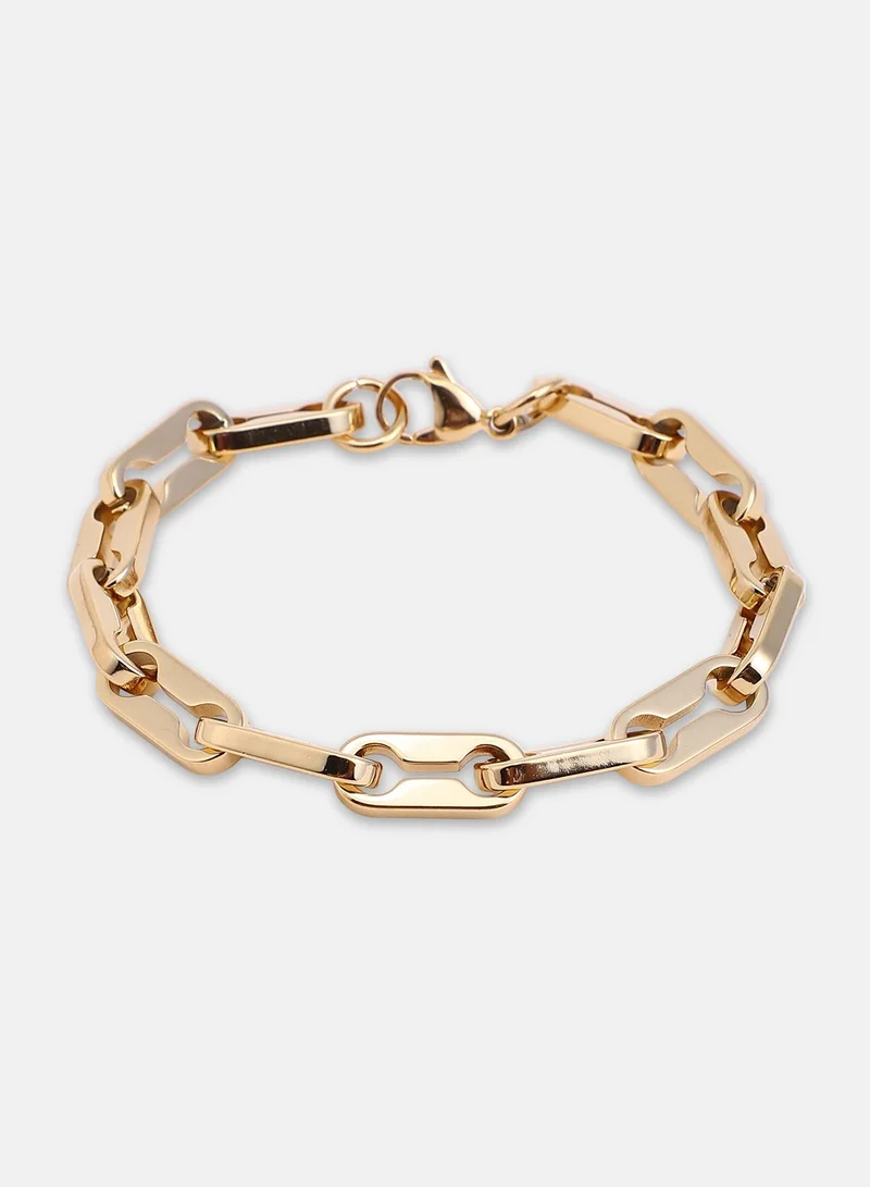 SOHI Mechanical-Link Chain Artificial Bracelet Jewellery