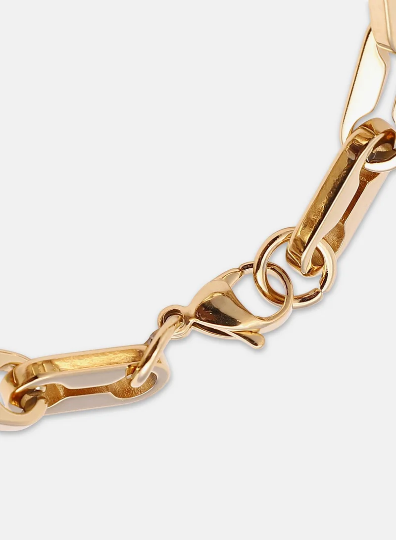 SOHI Mechanical-Link Chain Artificial Bracelet Jewellery