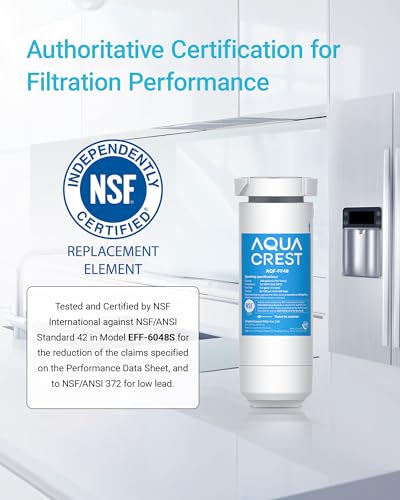 AquaCrest AQUA CREST XWF Replacement for GE® XWF, NSF Certified Refrigerator Water Filter, 3 Filters (Not XWFE®) - Image 5