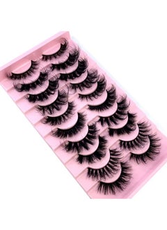 HBZGTLAD Soft Mink Eyelashes 3D Curl Winged End Eye Elongated Fake Lashes Thick Handmade Natural False Eyelash Messy Cross Lash Wholesale (Mx3)  - Image 2