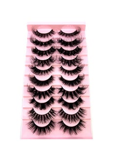 HBZGTLAD Soft Mink Eyelashes 3D Curl Winged End Eye Elongated Fake Lashes Thick Handmade Natural False Eyelash Messy Cross Lash Wholesale (Mx3)  - Image 4
