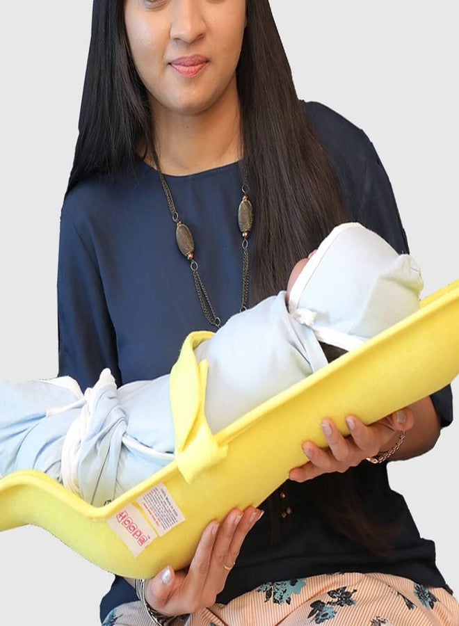 Hoopa Hoopa Infant Carrier, Sunshine Yellow | Feeding Pillow | Baby Carrier | Infant Carrier | Reclined Carrier - Image 2
