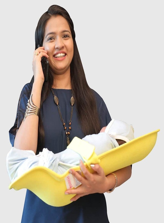 Hoopa Hoopa Infant Carrier, Sunshine Yellow | Feeding Pillow | Baby Carrier | Infant Carrier | Reclined Carrier - Image 3