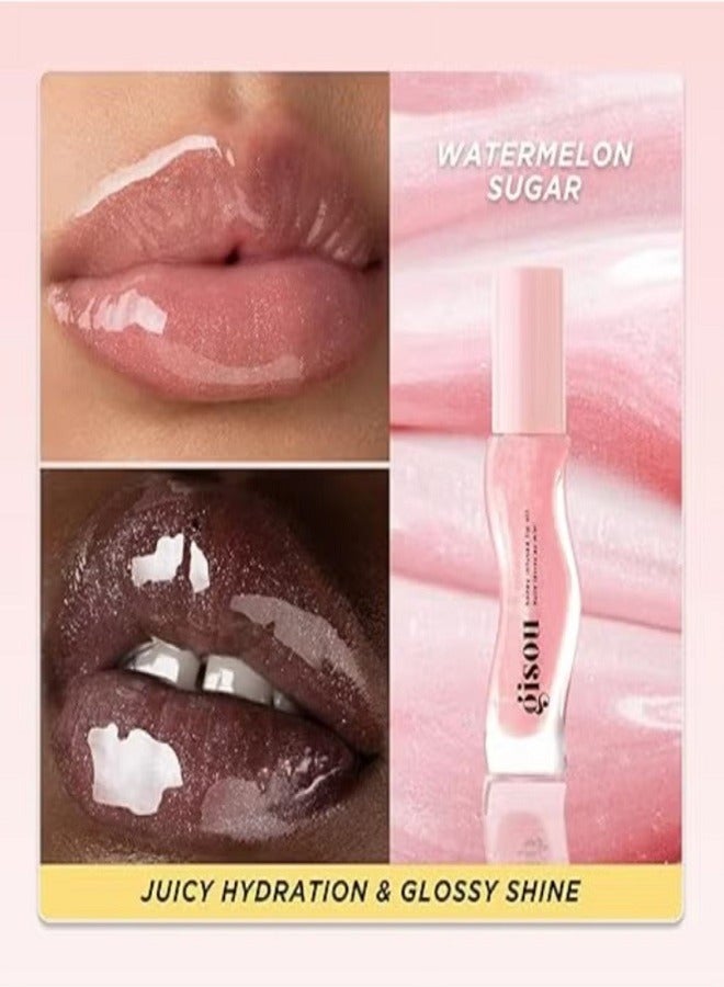 Gisou Honey Infused Lip Oil - Watermelon Sugar - Image 3