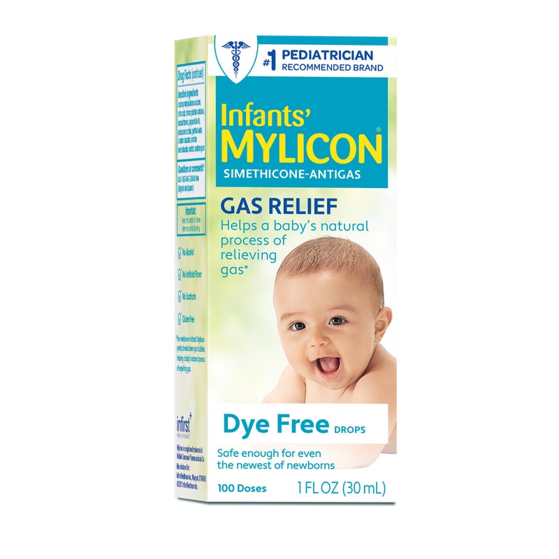 MYLICON Infants Gas Relief Drops for Infants and Babies, Dye Free Formula, 1 Fluid Ounce - Image 1
