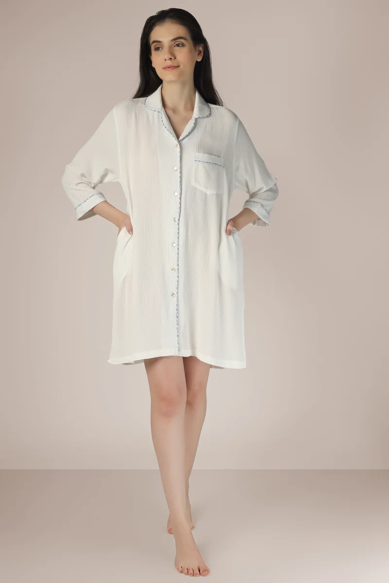 After Dark Imogen, White Night Shirt