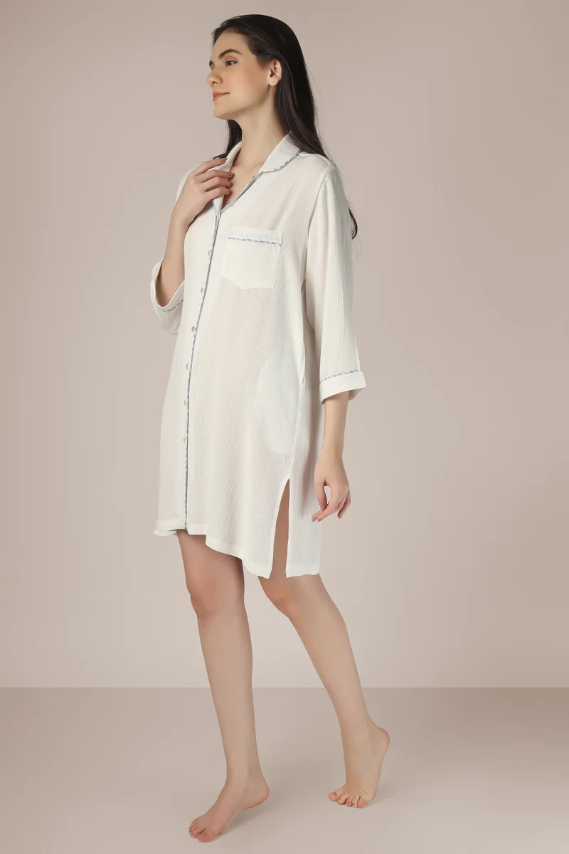 After Dark Imogen, White Night Shirt