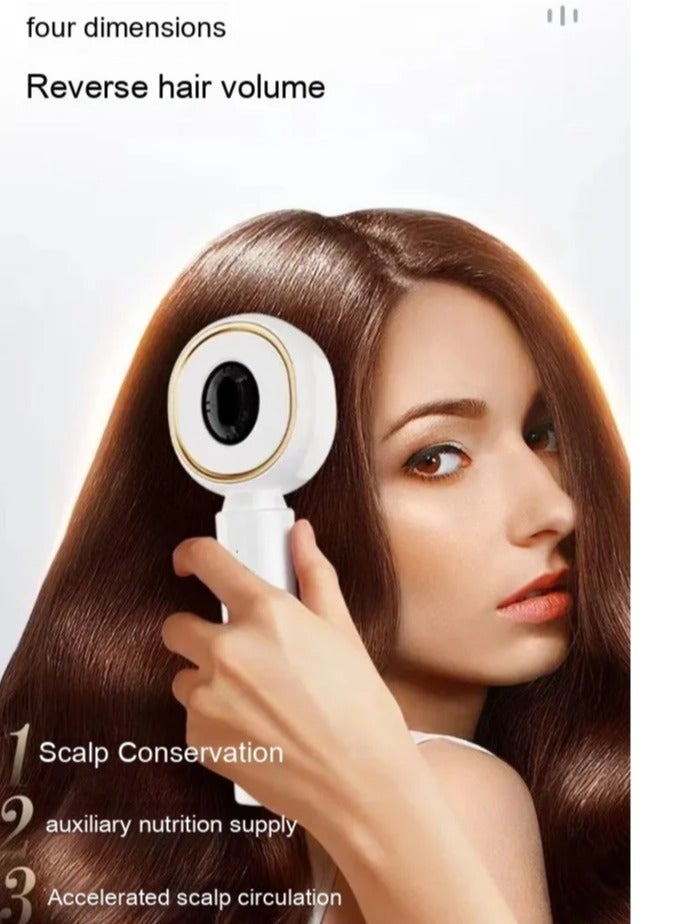 Generic Vibrating Scalp Massage Comb with Red and Blue Light - Hair Growth Stimulating Comb with Essential Oil Infusion for Scalp Care and Hair Protection - Image 4