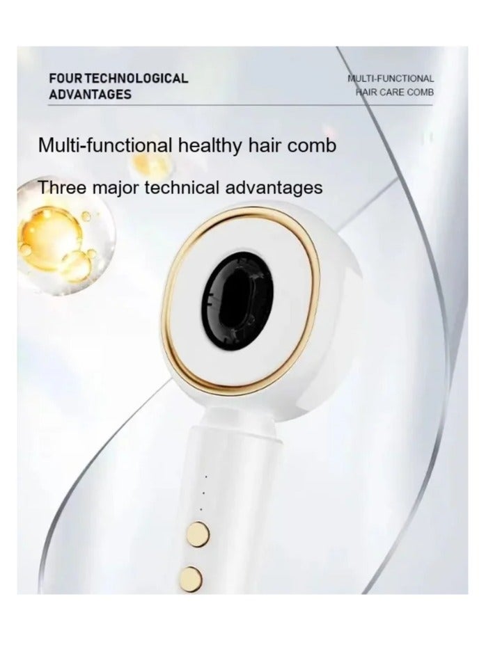 Generic Vibrating Scalp Massage Comb with Red and Blue Light - Hair Growth Stimulating Comb with Essential Oil Infusion for Scalp Care and Hair Protection - Image 2