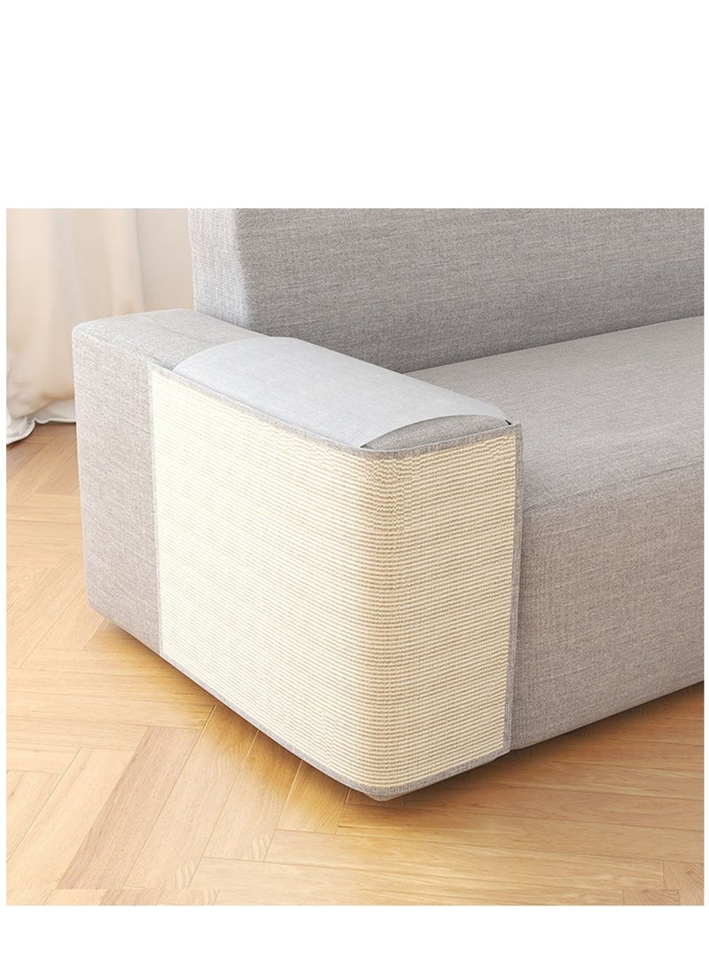 Arabest - Cat Scratch Mat Sofa Protector, Cat Scratch Furniture Protector, Natural Sisal Furniture Protector Scratching Pad for Cats, Scratch Carpet for Bed, Couch, Sofa, Seat, Chair - Image 1