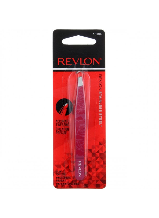 Revlon Eyebrow Hair Removal Tweezer, Designer Collection, High Precision Tweezers for Men, Women & Kids, Stainless Steel (Style/Color May Vary) (Pack of 1) - Image 2