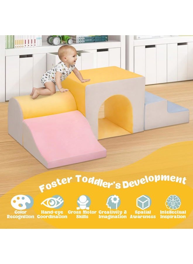 CAMELUS Climbing Toys for 1 Year Old, 4-Piece Toddler Climbing Toys Indoor, Soft Play Set Baby Foam Climbing Blocks for Toddlers, Climb Crawl Activity Play Set, Birthday - Image 2