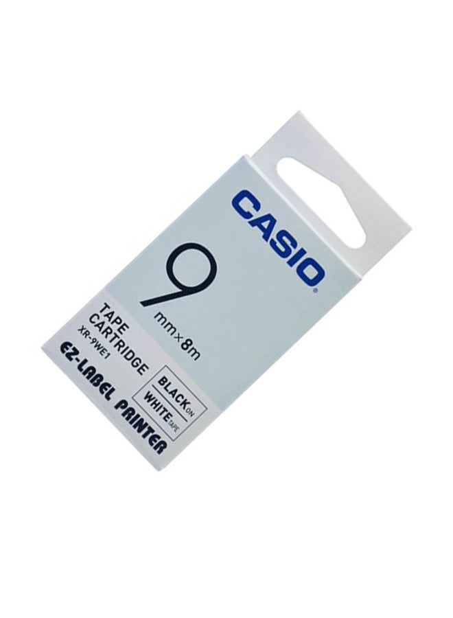 CASIO Adhesive Label Printer Tape XR-9WE1-W-DJ White - Image 3