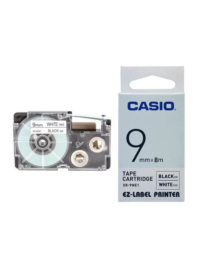 CASIO Adhesive Label Printer Tape XR-9WE1-W-DJ White - Image 1