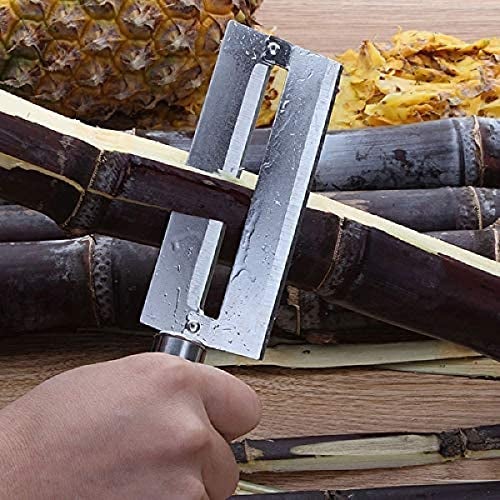 TASKHOUSE Sugarcane Peeling Knife Sharp Steel Blade with Natural Non-Slip Wooden Handle Durable Planer Knife for Pineapple, Fruit Peeling - Image 3