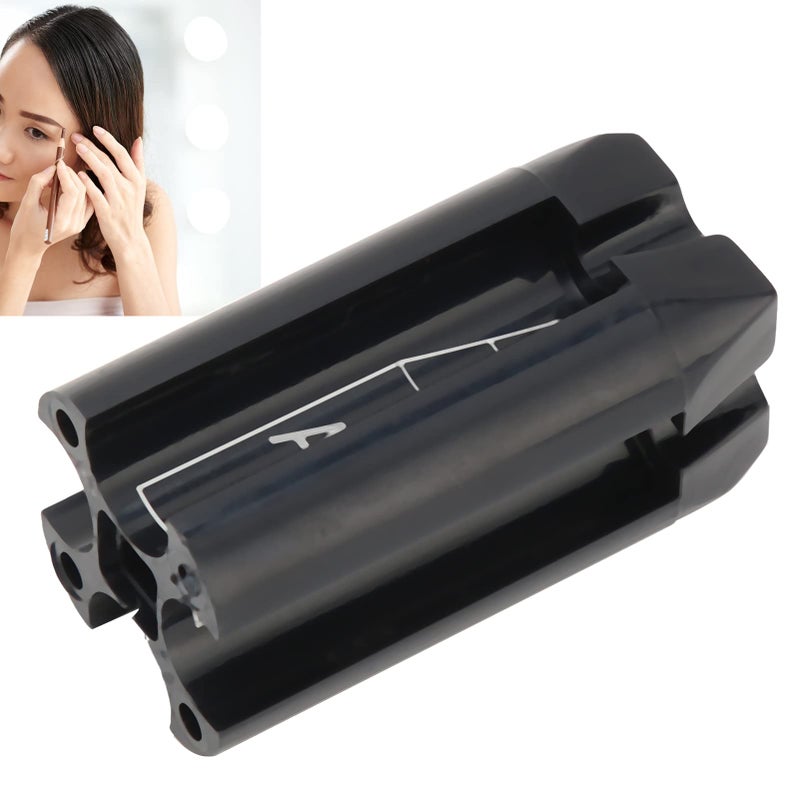 Brrnoo Sharpening Tool Sharpener for Eyebrow Pencil, Eyebrow Cosmetics 4-in-1 Multifunctional Eyebrow Pencil, Permanent Makeup Tool for Beginners & Professional (Black) - Image 1