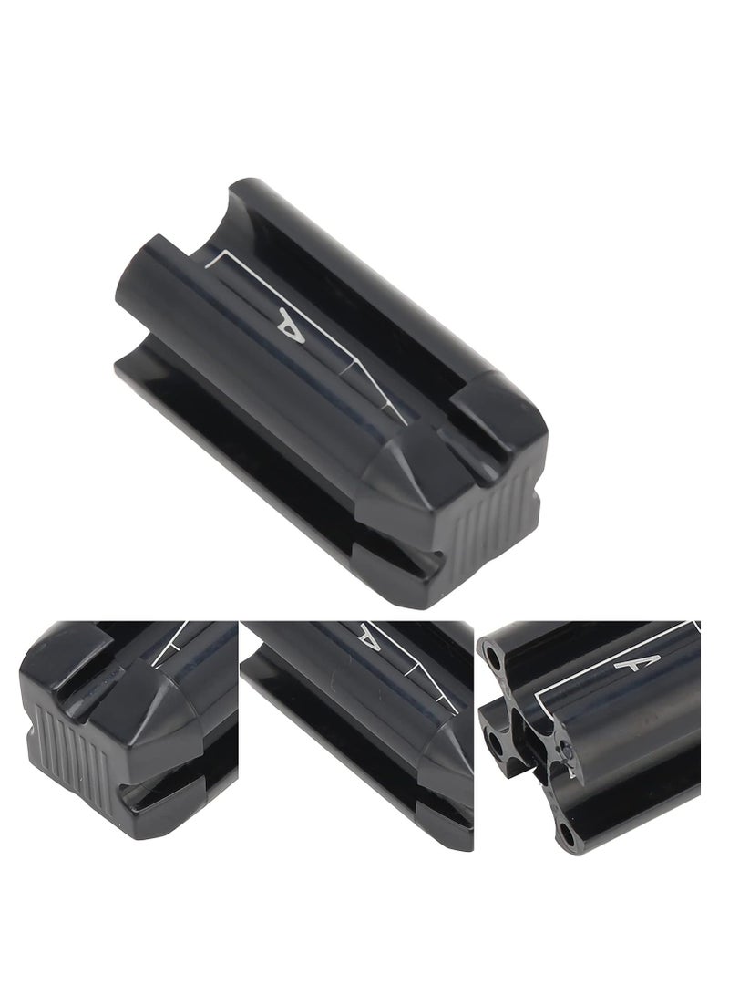 Brrnoo Brrnoo Sharpening Tool Sharpener for Eyebrow Pencil, Eyebrow Cosmetics 4-in-1 Multifunctional Eyebrow Cosmetic Pencil, Permanent Makeup Tool for Beginners & Professional (Black) - Image 2