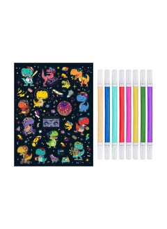 Hinkler Hinkler Kaleidoscope Dino Disco Coloring Kit  - Image 2