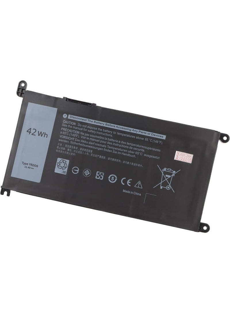 YRDD6 42Wh High-Performance 3500mah Laptop Battery – Replacement | Compatible With Dell Inspiron 15 3000, 5000, 7000 Series (3501, 3582, 3583, 3584, 3593, 5584, 5585, 5590, 5591, 5593) & more - Image 1