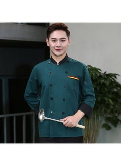 NIBEMINENT Summer Short Sleeve Chef Jacket Catering Chef Workwear Barista Baker Cook Coat Uniform Waiter Restaurant Hotel Clothes  - Image 1