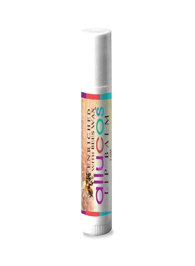 ALLUCOS Herbal Lip Balm | Enriched with Chocolate & Honey Beeswax | With Coconut Oil, Mango Butter, Almond Oil & Vitamin E | Natural Moisturizing Lip Care for Soft & Smooth Lips (Pack of 5) - Image 1