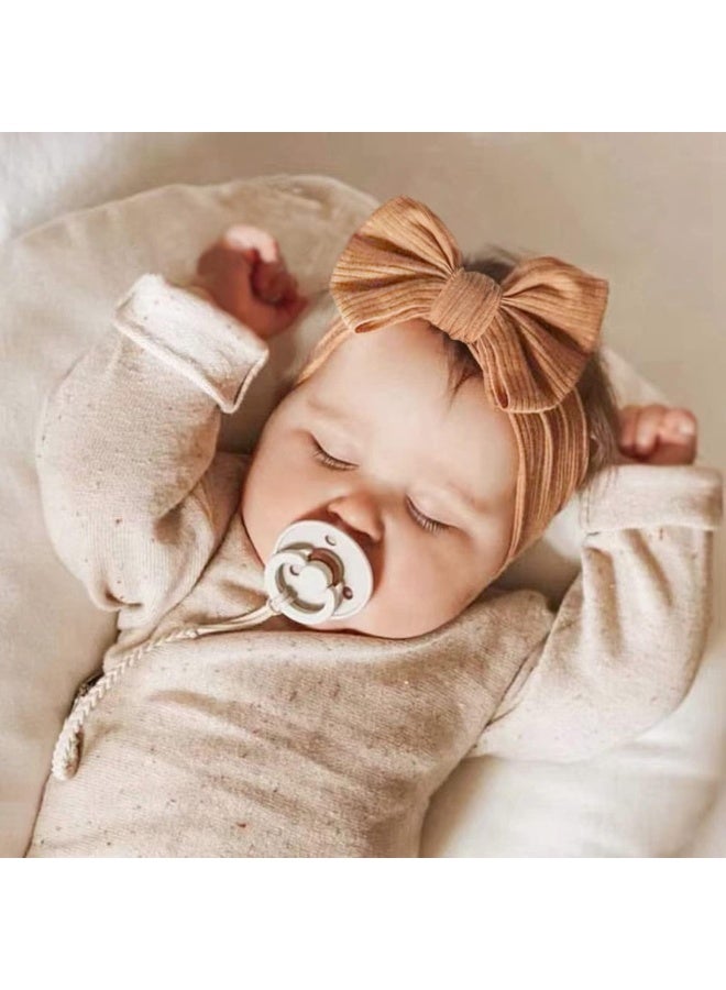 Niceye Pack of 10, Baby Girls Headbands with Bows Handmade Hair Accessories Stretchy Hairbands for Newborn Infant Toddler - Image 4