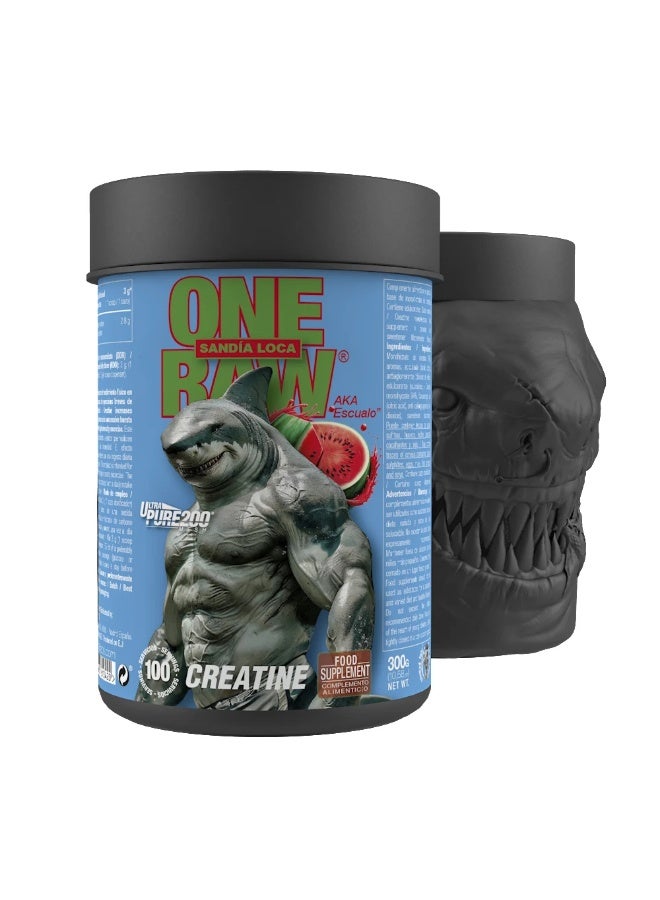 ZOOMAD LABS ONE RAW Creatine 100% Creatine Monohydrate – 300 g Sandia Loca(100 servings)