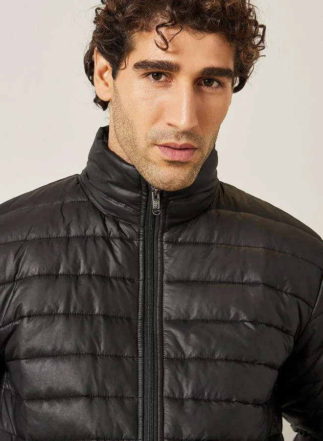 Styli Zip Through Relaxed Fit Puffer Jacket